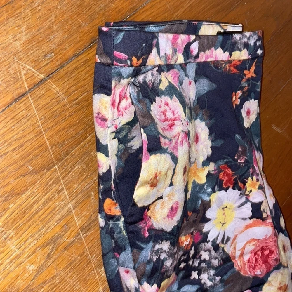 Mango MNG floral slack pants work slay fit fun cute chic office buisness